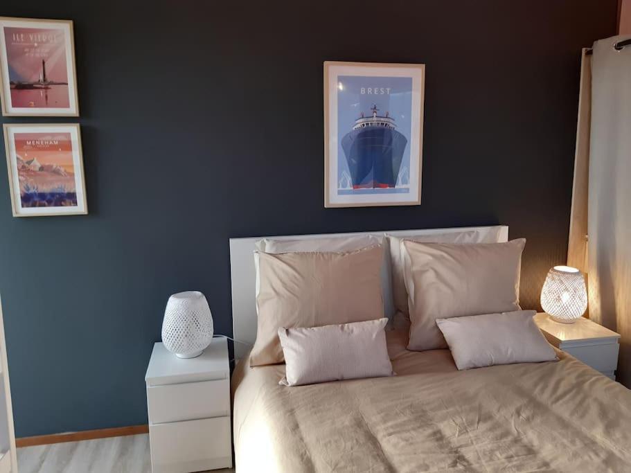 Logement 80 M2 Avec Terrasses Entre Les Deux Abers Landeda Luaran gambar